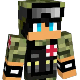 xBlueWolf Minecraft avatar bust