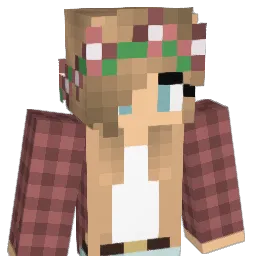 xoBlu Minecraft avatar bust