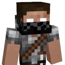 zebrawhite Minecraft avatar bust