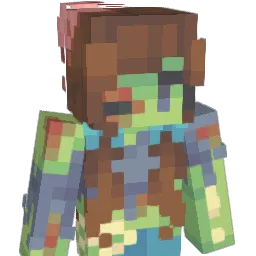 zombilie Minecraft avatar bust
