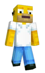 HOMEROSIMPSON48's Minecraft skin wearing the Cherry Blossom cape
