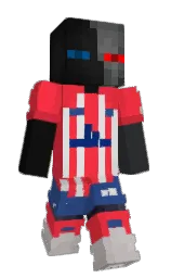 coral red and amaranth Minecraft skin — Slim model — first worn by cCerti