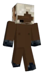 metallic bronze and bison hide Minecraft skin — Classic model