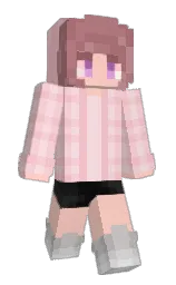 azalea and cherub Minecraft skin — Slim model — first worn by GlimmeR_mo