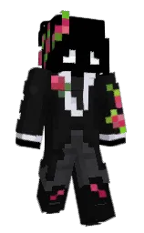 black and woodsmoke Minecraft skin — Slim model