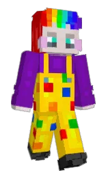 gold and purple Minecraft skin — Slim model — first worn by 20arte13
