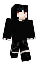 black and serenade Minecraft skin — Classic model