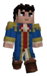 TGTack's Minecraft skin wearing the Pan cape