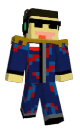 blue zodiac and flax Minecraft skin — Classic model