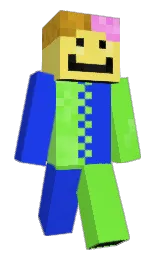 persian blue and green yellow Minecraft skin — Classic model