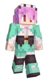 khrona's Minecraft skin wearing the Aurora cape