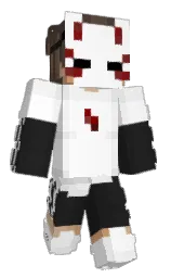 Yusaik0's Minecraft skin wearing the Purple Heart cape