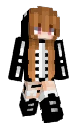 black and cinderella Minecraft skin — Slim model