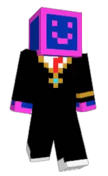black and international klein blue Minecraft skin — Classic model — first worn by CrystalSwort