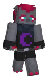 shark and mid gray Minecraft skin — Classic model — first worn by Vaylls
