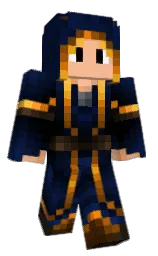 deep oak and black pearl Minecraft skin — Classic model