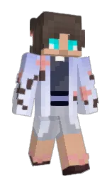calico and taupe Minecraft skin — Slim model