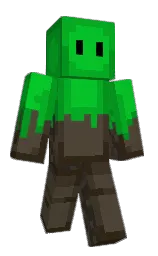 taupe and malachite Minecraft skin — Classic model