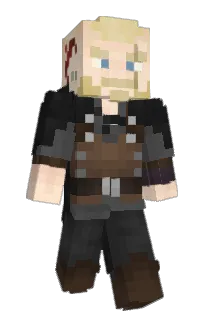 Front of Helvim's skin