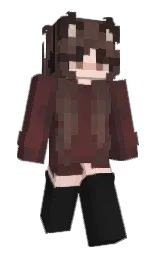 rock and congo brown Minecraft skin — Slim model — first worn by catgirlauri