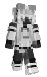 silver and mercury Minecraft skin — Slim model