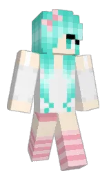 peach cream and concrete Minecraft skin — Classic model