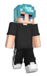mine shaft and hippie blue Minecraft skin — Slim model — first worn by Zuskate