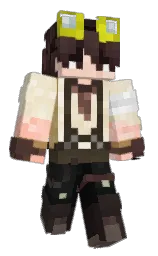 shark and cocoa brown Minecraft skin — Classic model — first worn by puck13