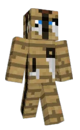 yellow metal and muddy waters Minecraft skin — Classic model