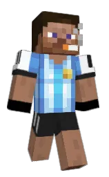 black and leather Minecraft skin — Slim model