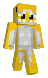 Bream's Minecraft skin wearing the Purple Heart cape