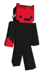 cod gray and crimson Minecraft skin — Slim model — first worn by NuxyTheWeirdGuy