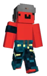 pomegranate and alizarin crimson Minecraft skin — Slim model — first worn by Pablop72