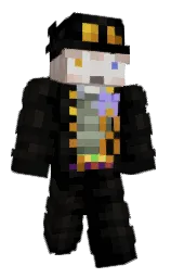 black and cod gray Minecraft skin — Slim model