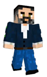 black pearl and elephant Minecraft skin — Classic model — first worn by B0XBUNNY