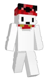 white and monza Minecraft skin — Slim model — first worn by Flowesttt