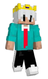 black and robin's egg blue Minecraft skin — Slim model