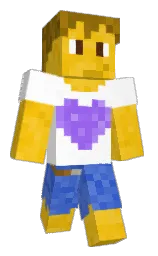 white and corn Minecraft skin — Classic model