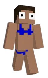 barley corn and dark blue Minecraft skin — Classic model
