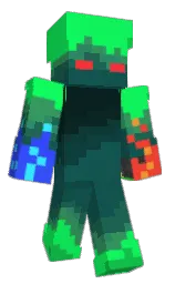 spring green and eden Minecraft skin — Classic model