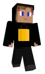 GoldenPixelYT's Minecraft skin wearing the Migrator cape
