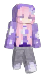 BlueCat30303's Minecraft skin wearing the Aurora cape
