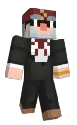 tuatara and apricot peach Minecraft skin — Classic model — first worn by ScoobySherlock