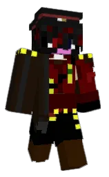 black and rosewood Minecraft skin — Classic model — first worn by Elpis___