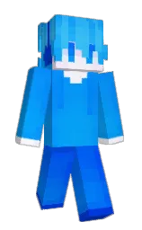 blue ribbon and azure radiance Minecraft skin — Classic model — first worn by 9030_Exp