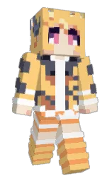 grandis and white Minecraft skin — Classic model