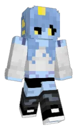 french pass and cornflower Minecraft skin — Classic model — first worn by PsykwrdPrincess