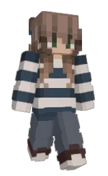 swirl and oxford blue Minecraft skin — Slim model — first worn by turningpaije
