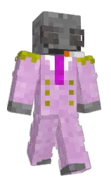 light orchid and melanie Minecraft skin — Classic model — first worn by Marucho