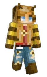 bronze and tussock Minecraft skin — Slim model — first worn by abbaemc